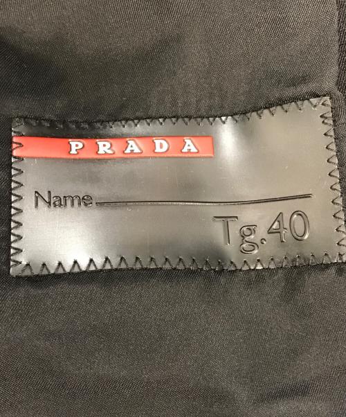 PRADA SPORTS（プラダスポーツ）PRADA SPORTS (プラダスポーツ) ファー付ダブルコート ブラック サイズ:40の古着・服飾アイテム
