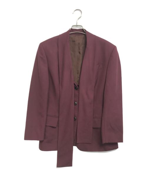 Jean Paul Gaultier FEMME（ジャンポールゴルチエ フェム）Jean Paul Gaultier FEMME (ジャンポールゴルチエ フェム) 3Bテーラードジャケット レッド サイズ:40の古着・服飾アイテム