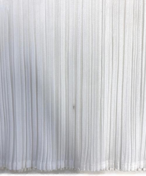 PLEATS PLEASE（プリーツプリーズ）PLEATS PLEASE (プリーツプリーズ) プリーツ加工 クルーネック カットソー アイボリー サイズ:3の古着・服飾アイテム
