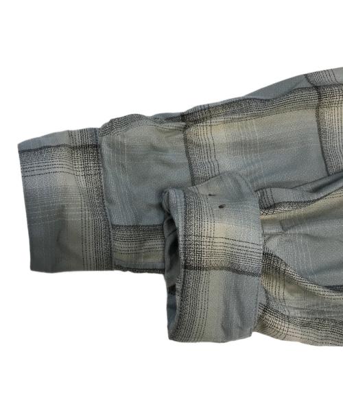 SUGARHILL（シュガーヒル）SUGARHILL (シュガーヒル) OMBRE PLAID OPEN COLLAR SHIRTS SMOKE BLUE サイズ:1の古着・服飾アイテム