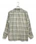 SUGARHILL (シュガーヒル) OMBRE PLAID OPEN COLLAR SHIRTS SMOKE BLUE サイズ:1：15000円