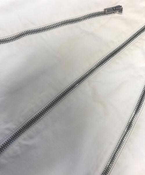 Maison Martin Margiela（メゾンマルタンマルジェラ）Maison Martin Margiela (メゾンマルタンマルジェラ) 八ノ字ライダース ホワイト サイズ:44の古着・服飾アイテム