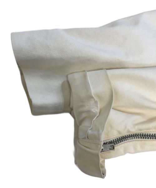Maison Martin Margiela（メゾンマルタンマルジェラ）Maison Martin Margiela (メゾンマルタンマルジェラ) 八ノ字ライダース ホワイト サイズ:44の古着・服飾アイテム