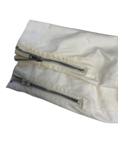 Maison Martin Margiela（メゾンマルタンマルジェラ）Maison Martin Margiela (メゾンマルタンマルジェラ) 八ノ字ライダース ホワイト サイズ:44の古着・服飾アイテム