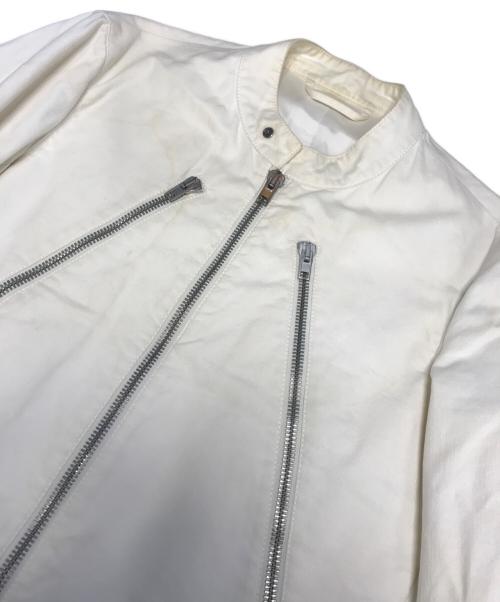 Maison Martin Margiela（メゾンマルタンマルジェラ）Maison Martin Margiela (メゾンマルタンマルジェラ) 八ノ字ライダース ホワイト サイズ:44の古着・服飾アイテム