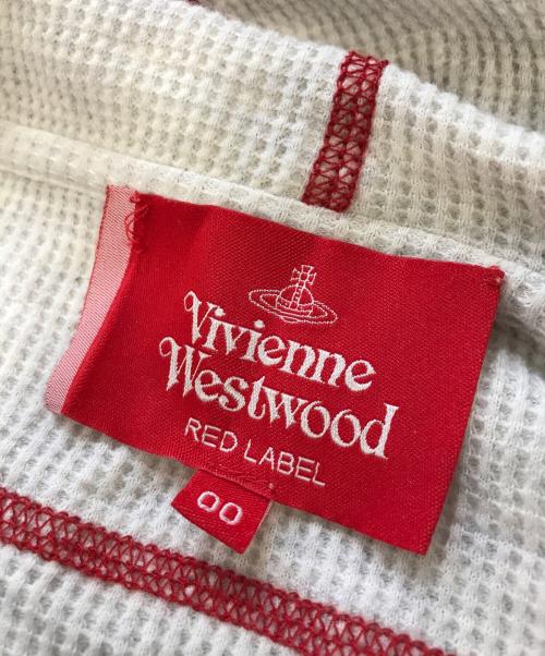 Vivienne Westwood（ヴィヴィアンウエストウッド）Vivienne Westwood (ヴィヴィアンウエストウッド) フーデッドサーマルカットソー ライトグレー サイズ:00の古着・服飾アイテム