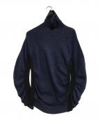 MM6エムエムシックス）の古着「ルーシュセーター」｜ネイビー