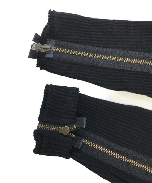 mukcyen（ムッシャン）mukcyen (ムッシャン) マルチジップジャケット ブラック サイズ:Freeの古着・服飾アイテム