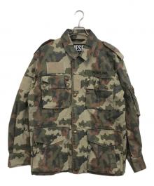 DIESEL（ディーゼル）の古着「カモフラミリタリージャケット」｜オリーブ