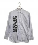 COMME des GARCONS SHIRTコムデギャルソンシャツ）の古着「ストライプシャツ」｜ブルー
