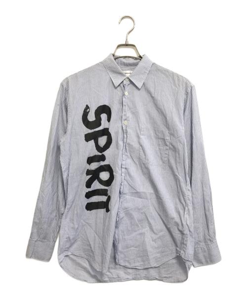 COMME des GARCONS SHIRT（コムデギャルソンシャツ）COMME des GARCONS SHIRT (コムデギャルソンシャツ) ストライプシャツ ブルー サイズ:Sの古着・服飾アイテム