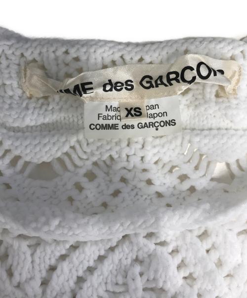 COMME des GARCONS（コムデギャルソン）COMME des GARCONS (コムデギャルソン) メッシュニット ホワイト サイズ:XSの古着・服飾アイテム