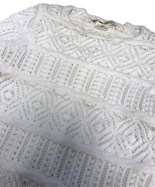 COMME des GARCONS（コムデギャルソン）COMME des GARCONS (コムデギャルソン) メッシュニット ホワイト サイズ:XSの古着・服飾アイテム