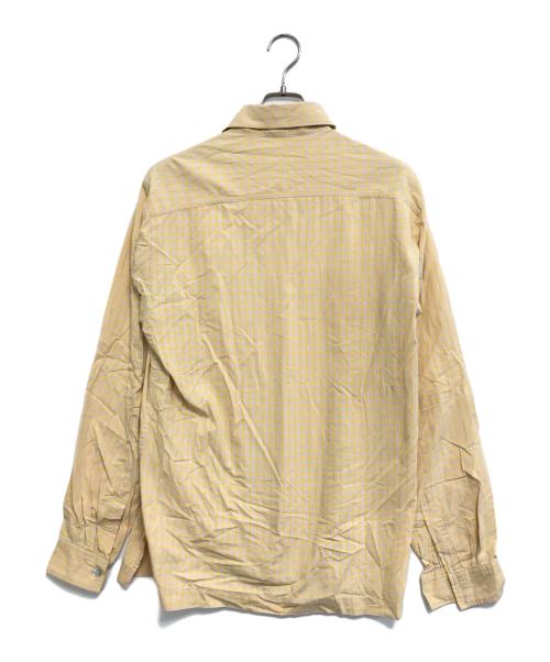 DRIES VAN NOTEN（ドリスヴァンノッテン）DRIES VAN NOTEN (ドリスヴァンノッテン) オーバーサイズチェックシャツ イエロー サイズ:48の古着・服飾アイテム