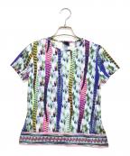 Jean Paul Gaultier FEMMEジャンポールゴルチエ フェム）の古着「転写プリントTシャツ」｜ブルー