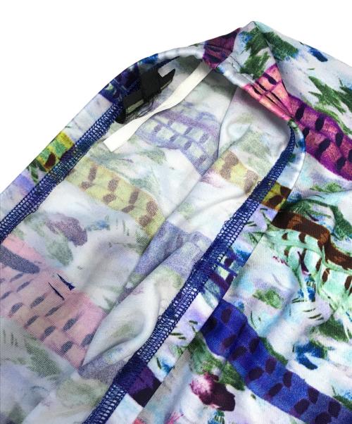 Jean Paul Gaultier FEMME（ジャンポールゴルチエ フェム）Jean Paul GAULTIER FEMME (ジャンポールゴルチエ フェム) 転写プリントスカート ブルー サイズ:40の古着・服飾アイテム