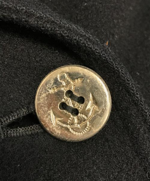 JUNIOR GAULTIER（ジュニアゴルチエ）JUNIOR GAULTIER (ジュニアゴルチエ) フード付ダブルブレストコート ブラック サイズ:40の古着・服飾アイテム