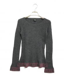 Jean Paul Gaultier FEMME（ジャンポールゴルチエ フェム）の古着「リブロゴニット」｜グレー