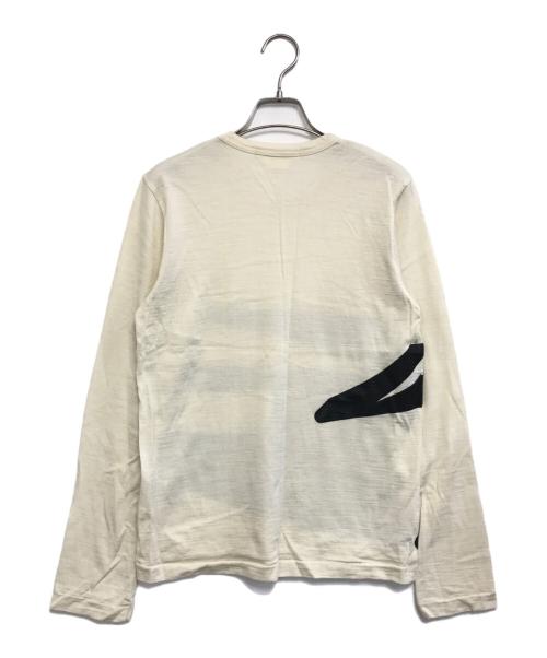 COMME des GARCONS（コムデギャルソン）COMME des GARCONS (コムデギャルソン) 巻きプリントニット ホワイト サイズ:Mの古着・服飾アイテム