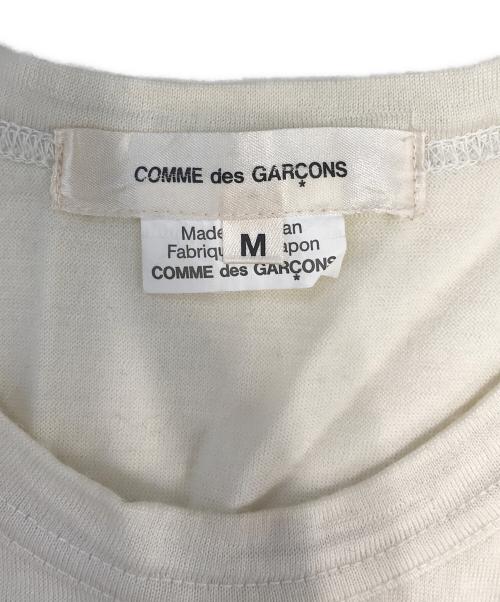 COMME des GARCONS（コムデギャルソン）COMME des GARCONS (コムデギャルソン) 巻きプリントニット ホワイト サイズ:Mの古着・服飾アイテム