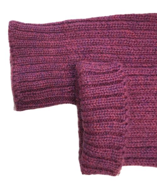 COMME des GARCONS SHIRT（コムデギャルソンシャツ）COMME des GARCONS SHIRT (コムデギャルソンシャツ) Vネックニット パープル サイズ:Mの古着・服飾アイテム