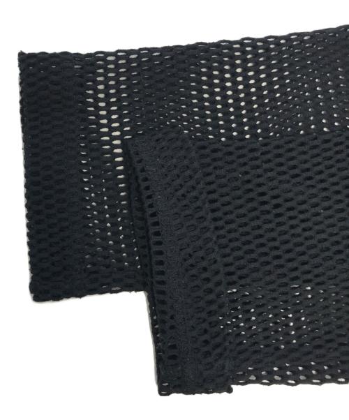 COMME des GARCONS HOMME PLUS（コムデギャルソンオムプリュス）COMME des GARCONS HOMME PLUS (コムデギャルソンオムプリュス) プリントメッシュカットソー ブラック サイズ:Sの古着・服飾アイテム