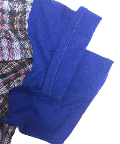 COMME des GARCONS HOMME（コムデギャルソン オム）COMME des GARCONS HOMME (コムデギャルソン オム) 異素材切替S/Sシャツ ブルー サイズ:表記なしの古着・服飾アイテム
