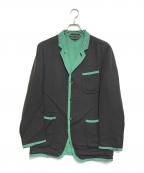 COMME des GARCONS HOMME PLUSコムデギャルソンオムプリュス）の古着「バイカラージャケット」｜ブラウン×グリーン