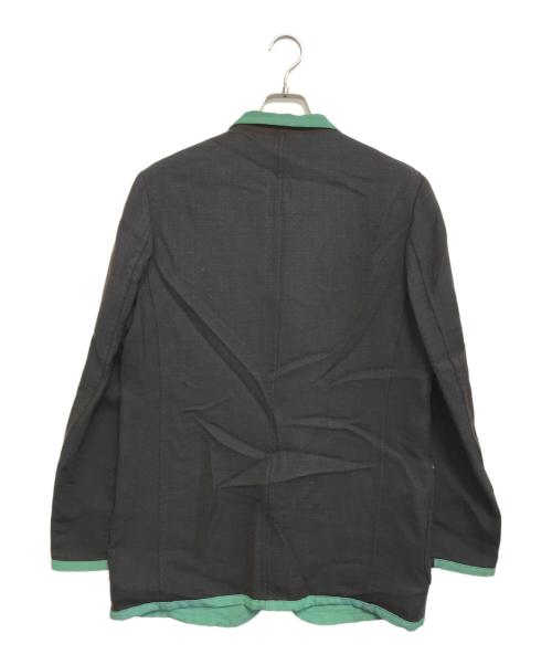 COMME des GARCONS HOMME PLUS（コムデギャルソンオムプリュス）COMME des GARCONS HOMME PLUS (コムデギャルソンオムプリュス) バイカラージャケット ブラウン×グリーン サイズ:Mの古着・服飾アイテム