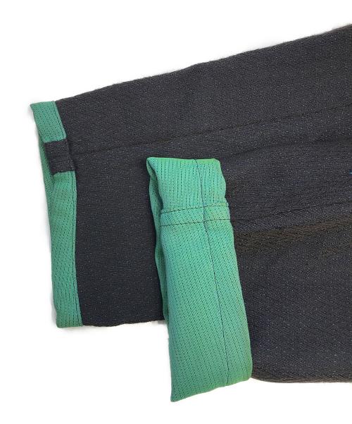 COMME des GARCONS HOMME PLUS（コムデギャルソンオムプリュス）COMME des GARCONS HOMME PLUS (コムデギャルソンオムプリュス) バイカラージャケット ブラウン×グリーン サイズ:Mの古着・服飾アイテム