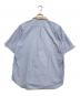 COMME des GARCONS SHIRT (コムデギャルソンシャツ) 異素材切替S/Sストライプシャツ ベージュ×ブルー サイズ:M：23000円