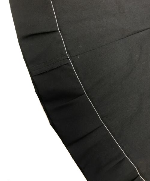 ROBE DE CHAMBRE COMME DES GARCONS（ローブドシャンブル コムデギャルソン）ROBE DE CHAMBRE COMME DES GARCONS (ローブドシャンブル コムデギャルソン) 裾折ウールスカート ブラック サイズ:Mの古着・服飾アイテム