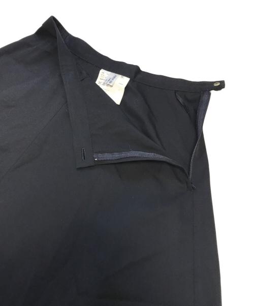 ROBE DE CHAMBRE COMME DES GARCONS（ローブドシャンブル コムデギャルソン）ROBE DE CHAMBRE COMME DES GARCONS (ローブドシャンブル コムデギャルソン) 裾折ウールスカート ブラック サイズ:Mの古着・服飾アイテム