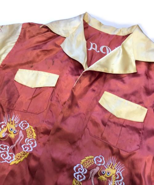 VINTAGE（ヴィンテージ）VINTAGE (ヴィンテージ) スカシャツ オレンジ×イエロー サイズ:表記なしの古着・服飾アイテム