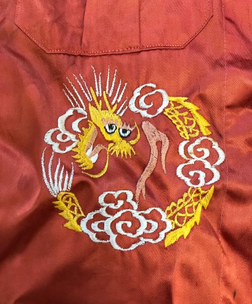 VINTAGE（ヴィンテージ）VINTAGE (ヴィンテージ) スカシャツ オレンジ×イエロー サイズ:表記なしの古着・服飾アイテム