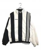 adidasアディダス）の古着「ナイロンジャケット」｜ブラック×ホワイト