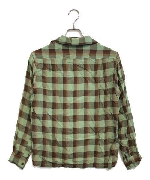PENNEYS（ペニーズ）PENNEYS (ペニーズ) 開襟レーヨンチェックシャツ グリーン サイズ:Sの古着・服飾アイテム
