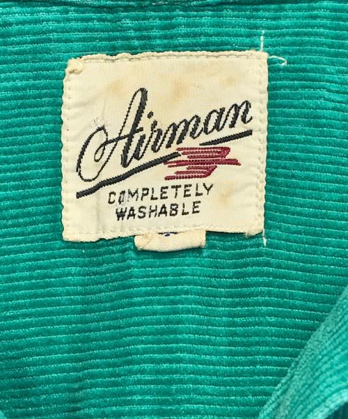 Airman（エアーマン）Airman (エアーマン) コーデュロイシャツ グリーン サイズ:Sの古着・服飾アイテム