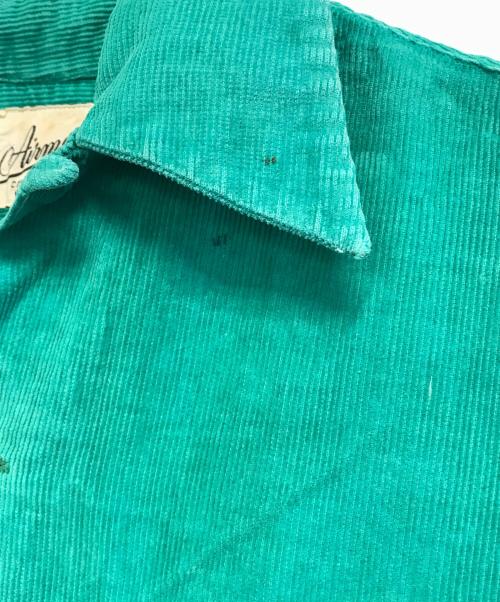 Airman（エアーマン）Airman (エアーマン) コーデュロイシャツ グリーン サイズ:Sの古着・服飾アイテム