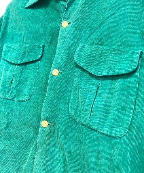 Airman（エアーマン）Airman (エアーマン) コーデュロイシャツ グリーン サイズ:Sの古着・服飾アイテム