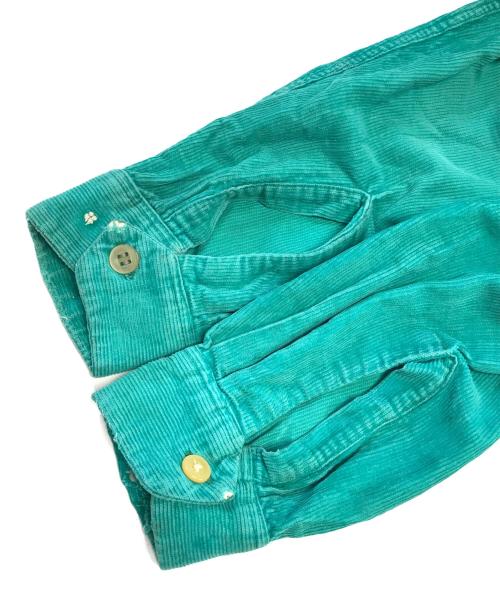 Airman（エアーマン）Airman (エアーマン) コーデュロイシャツ グリーン サイズ:Sの古着・服飾アイテム