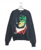 FRUIT OF THE LOOMフルーツオブザルーム）の古着「プリントスウェット」｜ブラック