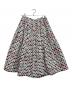 BLACK COMME des GARCONS (ブラックコムデギャルソン) 総柄 プリーツフレアスカート ブラック×ホワイト サイズ:XS：18000円