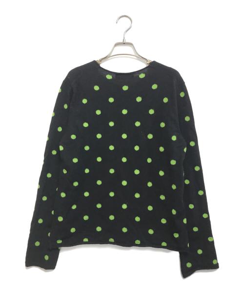 COMME des GARCONS HOMME DEUX（コムデギャルソン オム ドゥ）COMME des GARCONS HOMME DEUX (コムデギャルソン オム ドゥ) ドット柄ニット ブラック サイズ:Ｍの古着・服飾アイテム