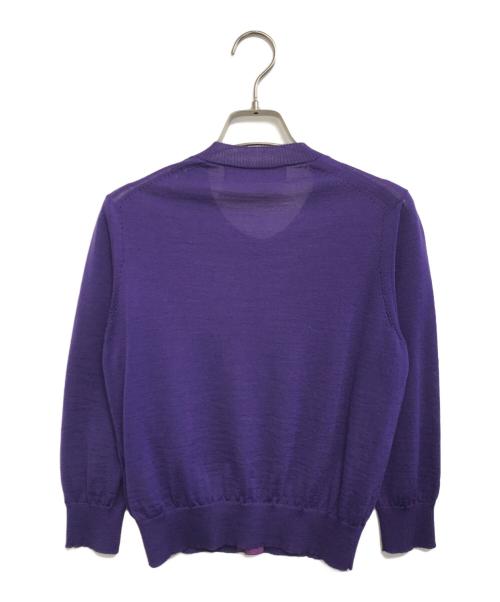 tricot COMME des GARCONS（トリココムデギャルソン）tricot COMME des GARCONS (トリココムデギャルソン) ニットカーディガン パープル サイズ:表記なしの古着・服飾アイテム