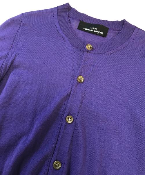 tricot COMME des GARCONS（トリココムデギャルソン）tricot COMME des GARCONS (トリココムデギャルソン) ニットカーディガン パープル サイズ:表記なしの古着・服飾アイテム