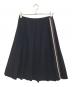 ROBE DE CHAMBRE COMME DES GARCONS（ローブドシャンブル コムデギャルソン）の古着「サイドラインプリーツスカート」｜ネイビー