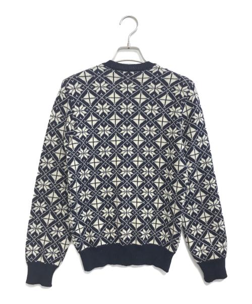 COMME des GARCONS（コムデギャルソン）COMME des GARCONS (コムデギャルソン) 80's 雪柄ニットカーディガン ネイビー サイズ:表記なしの古着・服飾アイテム