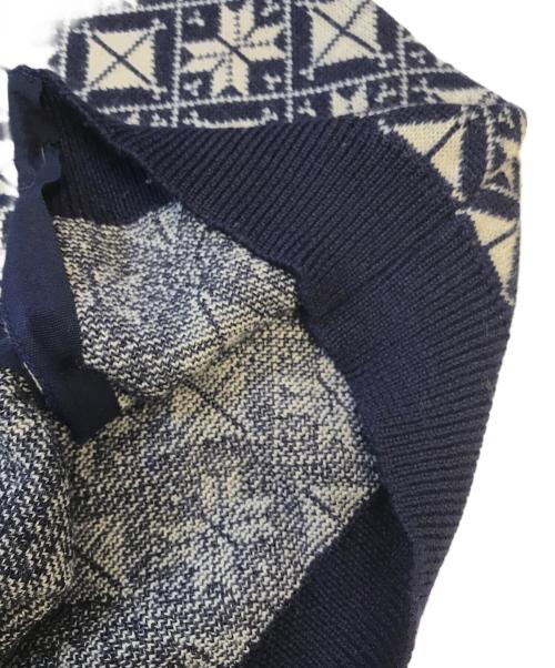 COMME des GARCONS（コムデギャルソン）COMME des GARCONS (コムデギャルソン) 80's 雪柄ニットカーディガン ネイビー サイズ:表記なしの古着・服飾アイテム