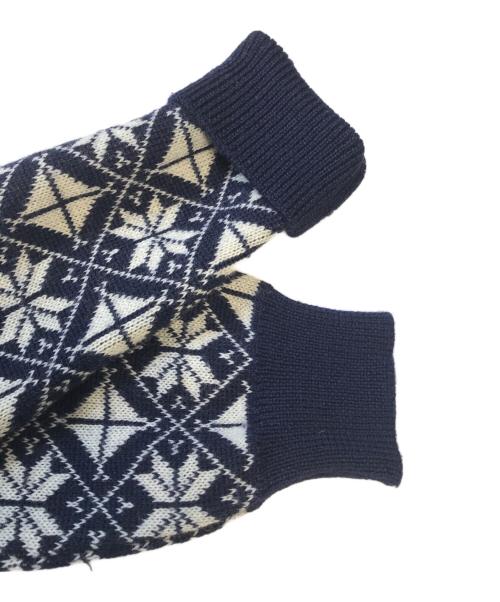 COMME des GARCONS（コムデギャルソン）COMME des GARCONS (コムデギャルソン) 80's 雪柄ニットカーディガン ネイビー サイズ:表記なしの古着・服飾アイテム